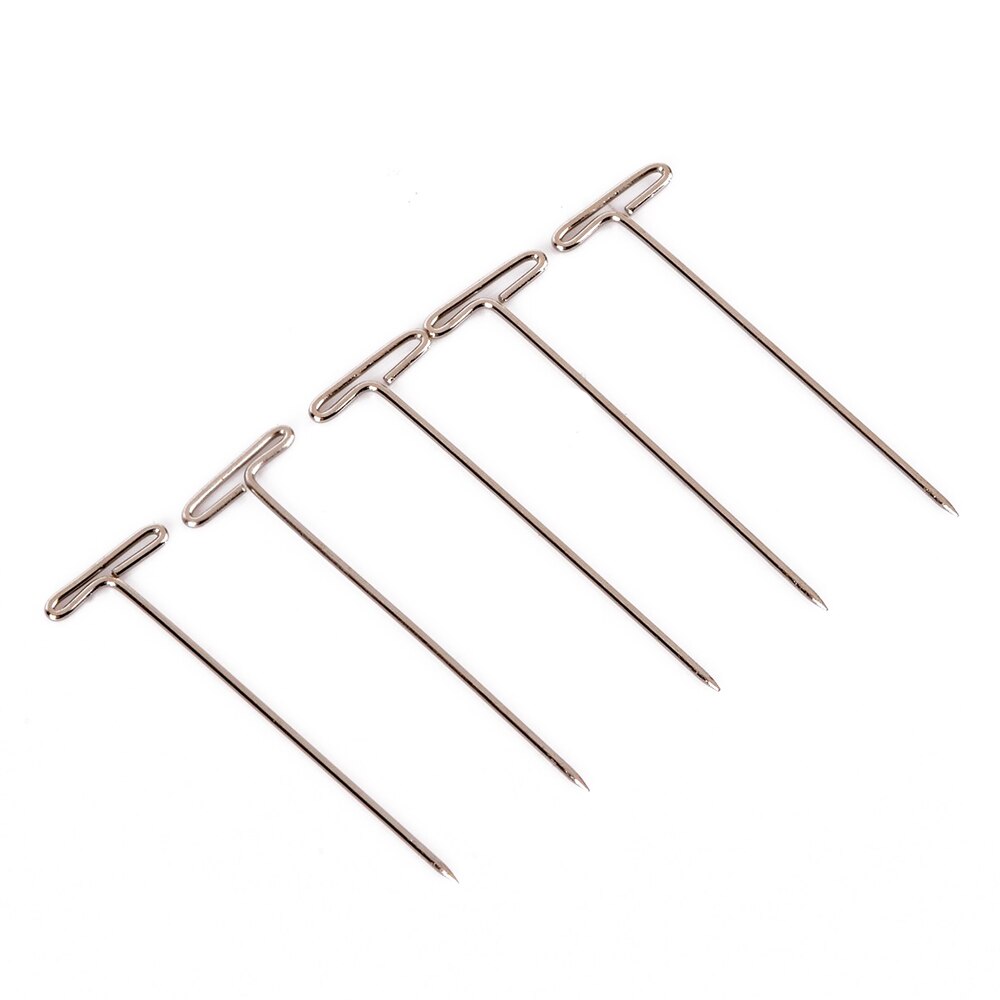 100pcs/Box 51mm Stainless Steel Straight Pins T Pins Stitching Needle Dressmaker Pins Quilt Applique Sewing Needle