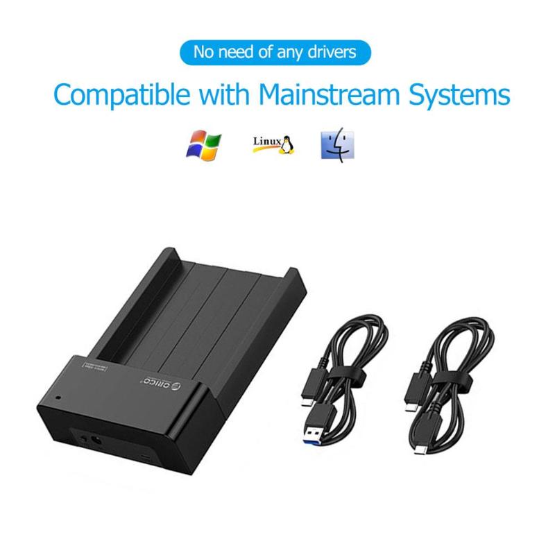 Orico 6518 c 3-g2 2.5/3.5 tuuman kiintolevytelakka 10 gbps sata usb 3.1 gen 2 type-c hdd ssd kotelo asema kovalevy telakointiasema uutiset