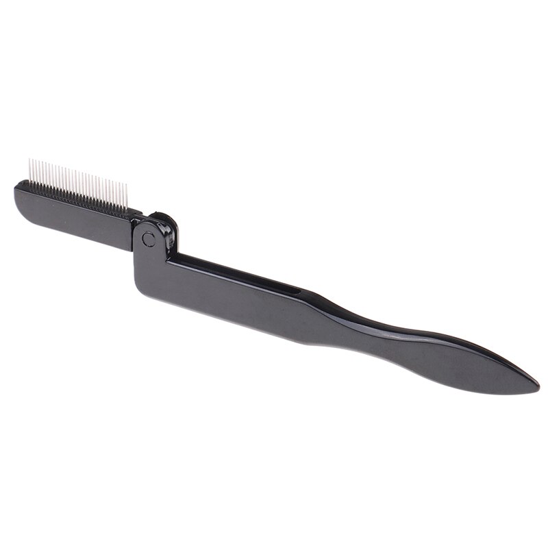 1 stk skønhed makeup vippe separator metal øjenvippe børste kam skønhed makeup kosmetisk værktøj mascara curl foldbar øjenvippe curler