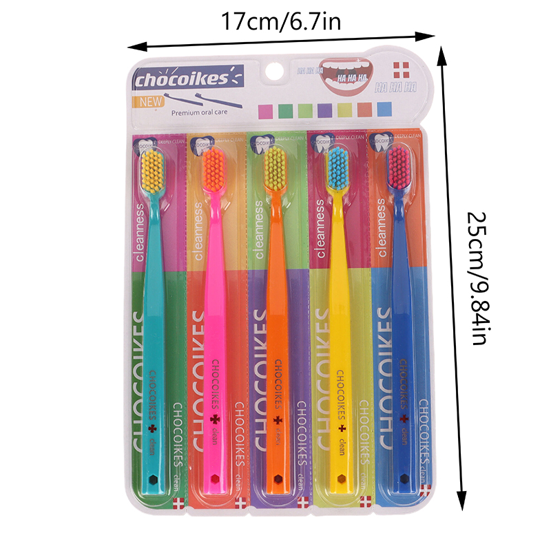 Ultrazachte tandenborstel Gekleurde mannen Vrouwen Volwassen huishoudelijke tandenborstel Orthodontische tandenborstel Mondhygiëne voor gevoelige tandvlees: Default Title