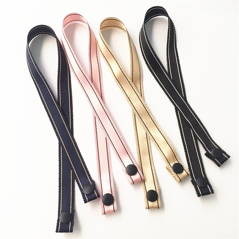 Lanière de porte-masque en tissu, 1.5 cm de largeur, 3 pièces par Lot
