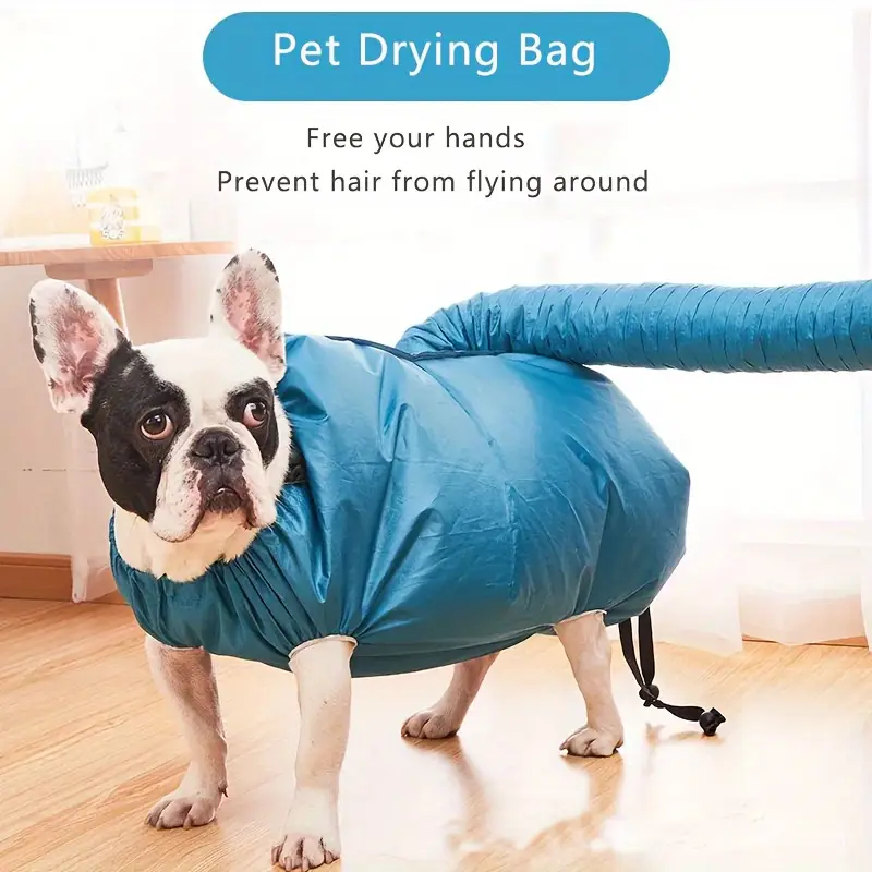 Pet Drying Bag Folding Dog Hair Dryer Box Blow Bag Pet Grooming Dry Bag Dog Quick Blowing Cat Bathing Pet Hair Drying Clothes