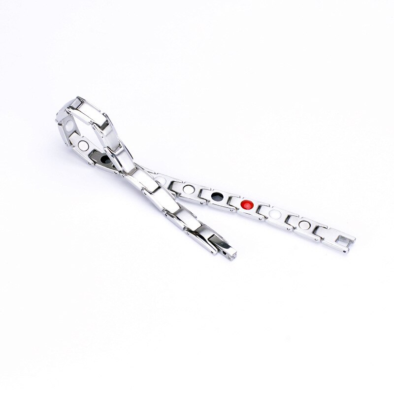 7mm breite magnetarmbänder für damen und herren, gesundheitsschmuck, titanstahl, herrenarmbänder, armreifen, Germanium-armbänder