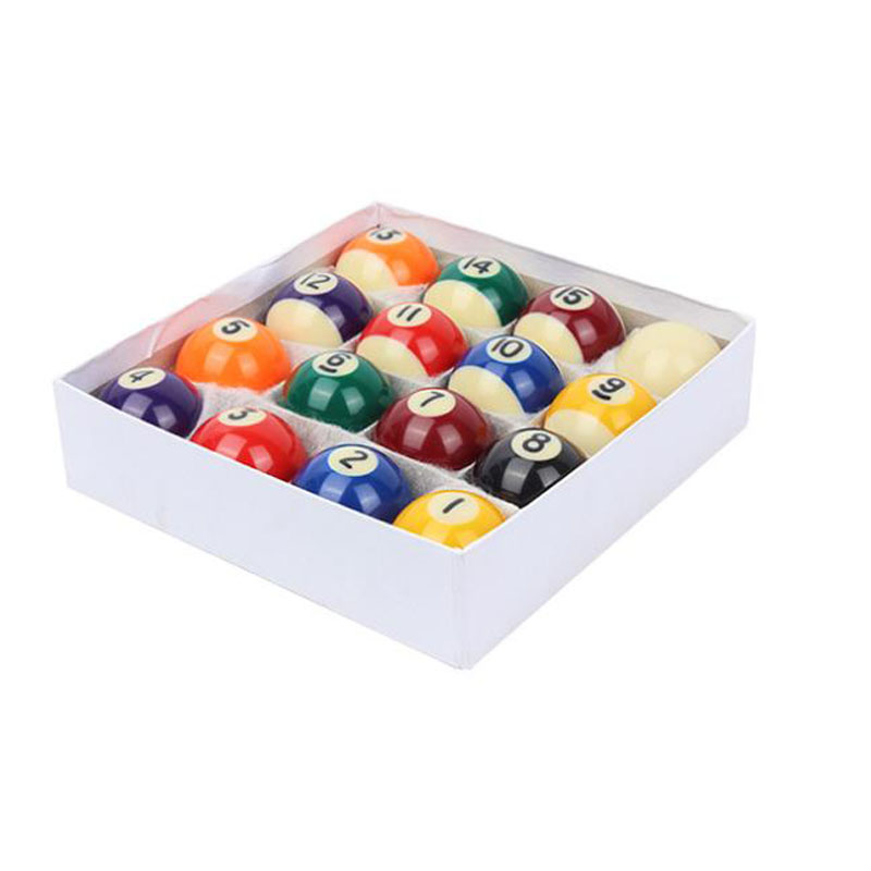 Boules de billard pour enfants, 25MM/38MM, ensemble complet de boules de billard en résine, petite queue de billard