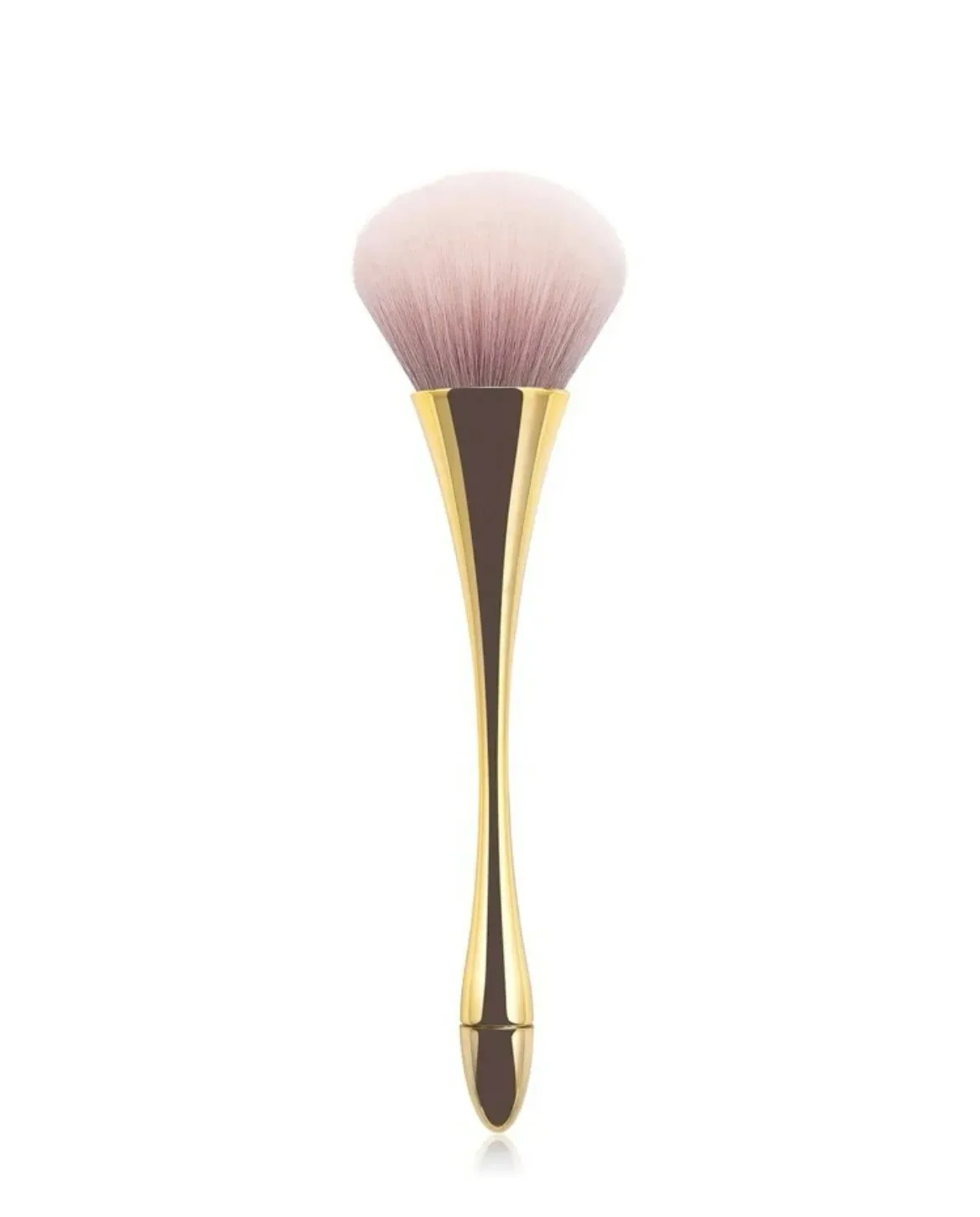 Kosmetikbørste løs pudderbørste overdimensioneret highlighterbørste blush-børste blødt hår makeup fikserende pudderkvast skønhedsværktøjer: Grå