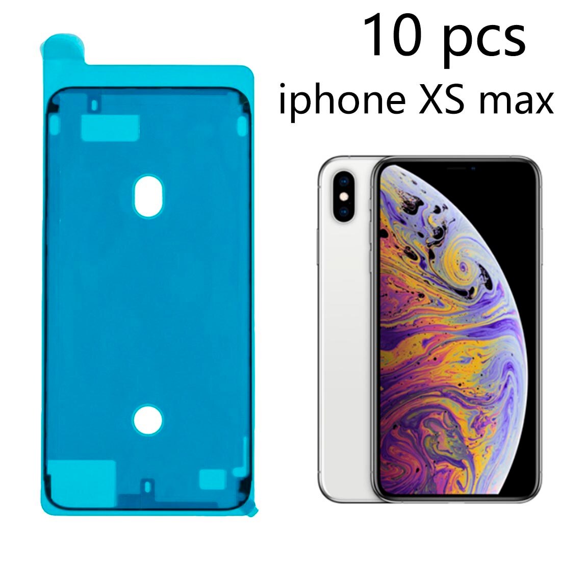 10 stuks van Screen Reparatie Tape Frame Drain Sticker Voor Iphone7/7 plus/8/8 plus/ x/XR/XS/XS MAX