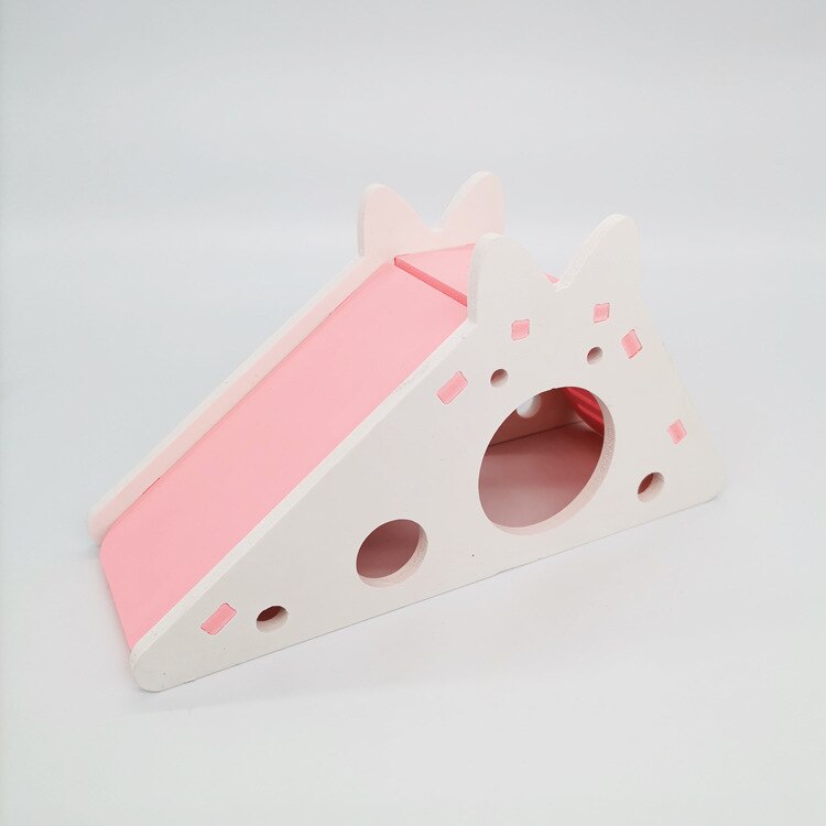Scivolo per uccelli giocattolo criceto casa a scomparsa accessori per gabbia per pappagalli cavia scivolo in legno con scale giocattolo forniture per piccoli animali domestici