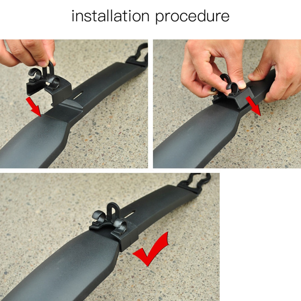 Bicycle Mudguards Colorful Front / Rear Tire Mudguards Carbon Fiber Wheels Fender MTB Mountain Bike Road Cycling Fix Gear