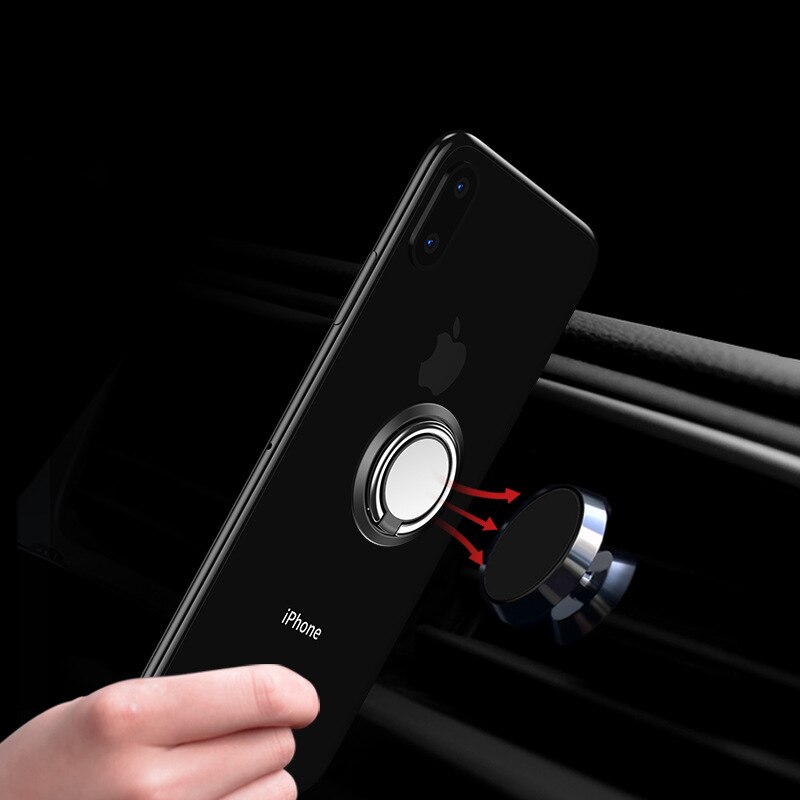 Portátil soporte de anillo para dedo para teléfono para coche titular imán soporte magnético para teléfono móvil Universal para teléfono hembra soporte