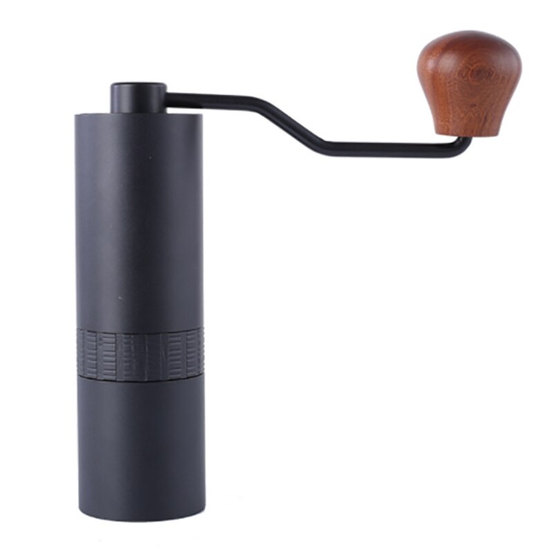 Handmatige koffiemolen braammolen voor koffiebonen draagbare handmatige bonenmolen maalmachine koffiegereedschap: Zwart