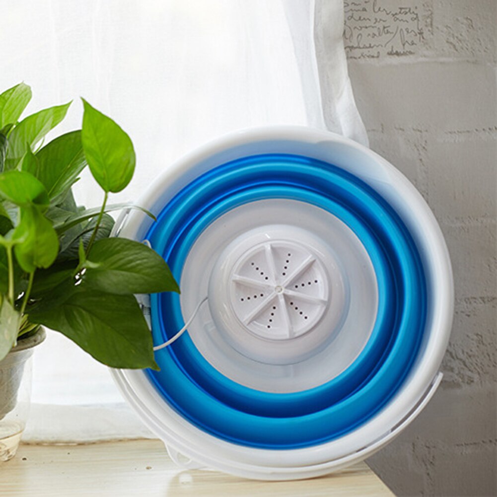 Cubo de lavado de ropa plegable, Mini lavadora portátil, automática, MUMR999