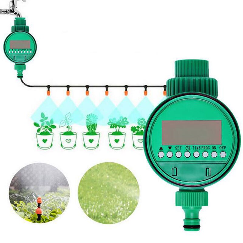 Automatische Intelligente Elektronische Lcd-scherm Thuis Kogelkraan Watering Timer Tuin Water Timer Irrigatie Controller Systeem