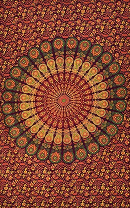Tapisserie murale décorative | Belle couverture décorative, tenture murale de Mandala, couvre-lit doux, tapis de Yoga, nappe de Table, literie de maison: 4