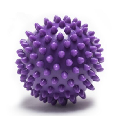 Maxairms Fitness PVC Hand Massage Ball PVC Soles Hedgehog Sensory Training Grip the Ball Portable Physiotherapy Ball: Plum