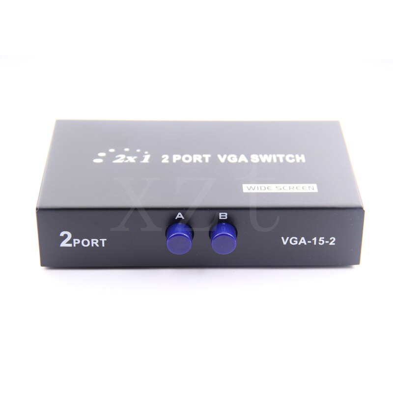Pz  2 port hd vga svga delning switch box för lcd pc tv monitor video 2 in 1 ut för pc laptop
