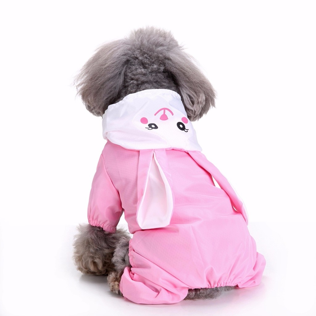 dog Reflective Raincoat Dog Rain Jacket Jumpsuit Waterproof Pet Clothes Safety Rainwear For Pet Small Medium Dogs Puppy