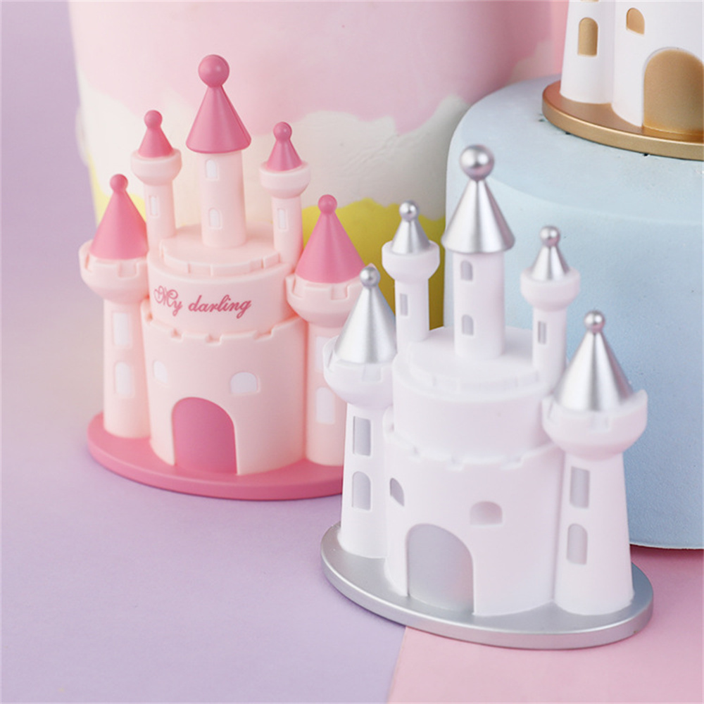 Linna kakku topper cupcake koristelu juhla syntymäpäivä prinsessa prinsessa lapset suosivat kodin kirjoituspöytä auton sisustus hääkakun lippu