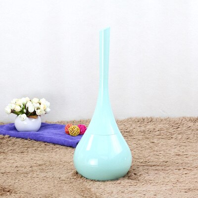 Ceramic Base Cleaning Brush Toilet Brush Bathroom Decoration Bathroom Accessories Set long-handled Cleaning Suit Restroom Tool: sky blue