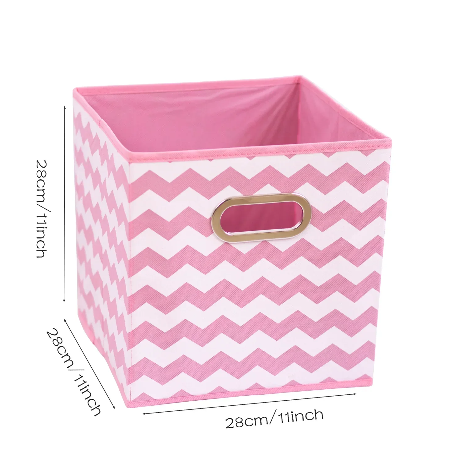 Foldable Clothing Storage Box Cube Drawer for Closet Multi-function Sundries Storage Organizer With Handle for Storage Shelves: Brown