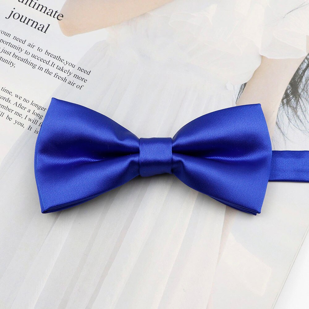 Heren polyester vlinderdas effen kleur vlinder strik bruiloft feest zakelijk verstelbare vlinderdas rood blauw: 13