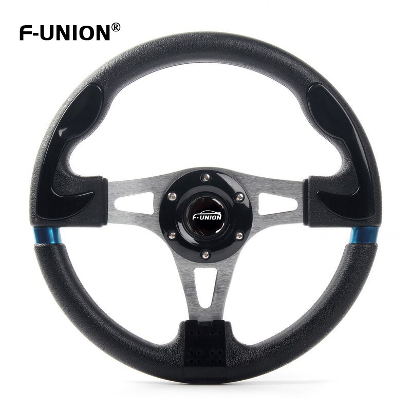 Car Accessories Sports Steering Wheel Quick Release Modified Steering Wheel 13 Inch 330mm Aluminum Moving Rudder: black