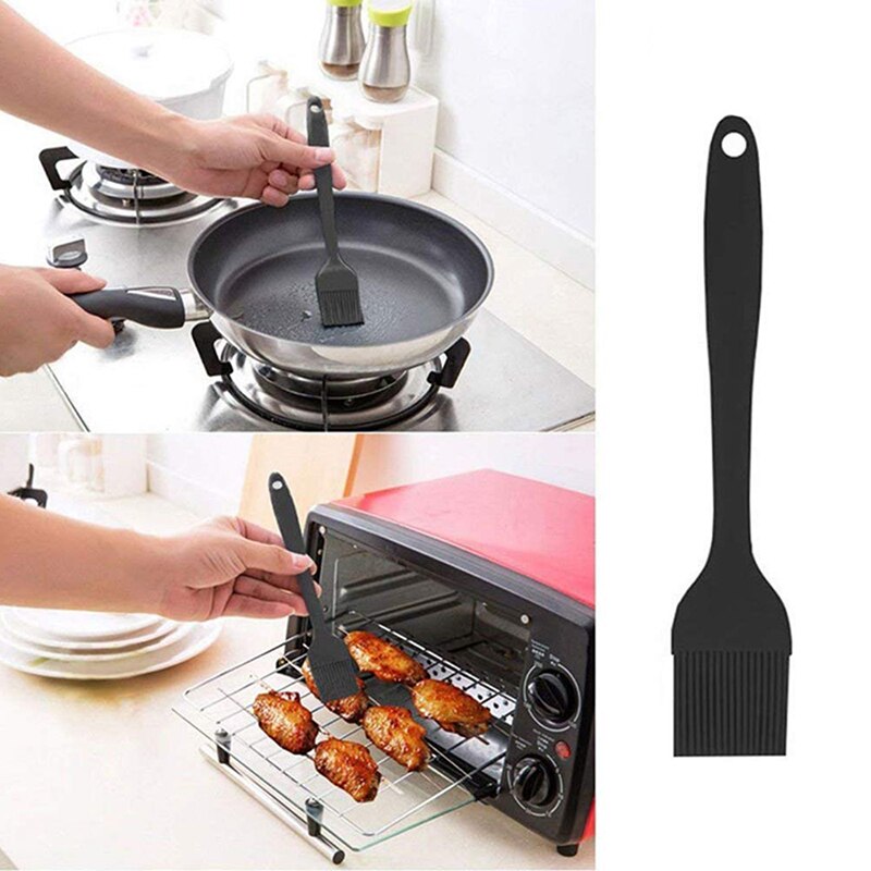Kitchenware 6-Piece Silicone Spatula BPA-Free Non-Stick Silicone Spatula Spoon Oil Brush Set Baking Tools Cake Cream Spatula