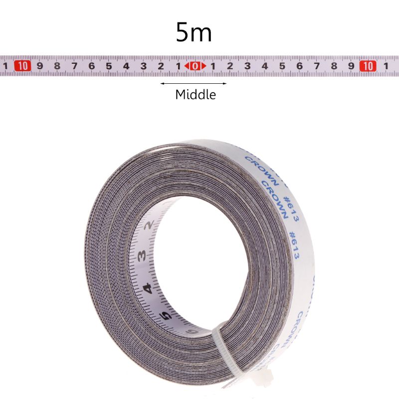 Miter Saw Track Tape Measure Self Adhesive Backing Metric Steel Ruler 1/2/3/5M WXTC: M-5m