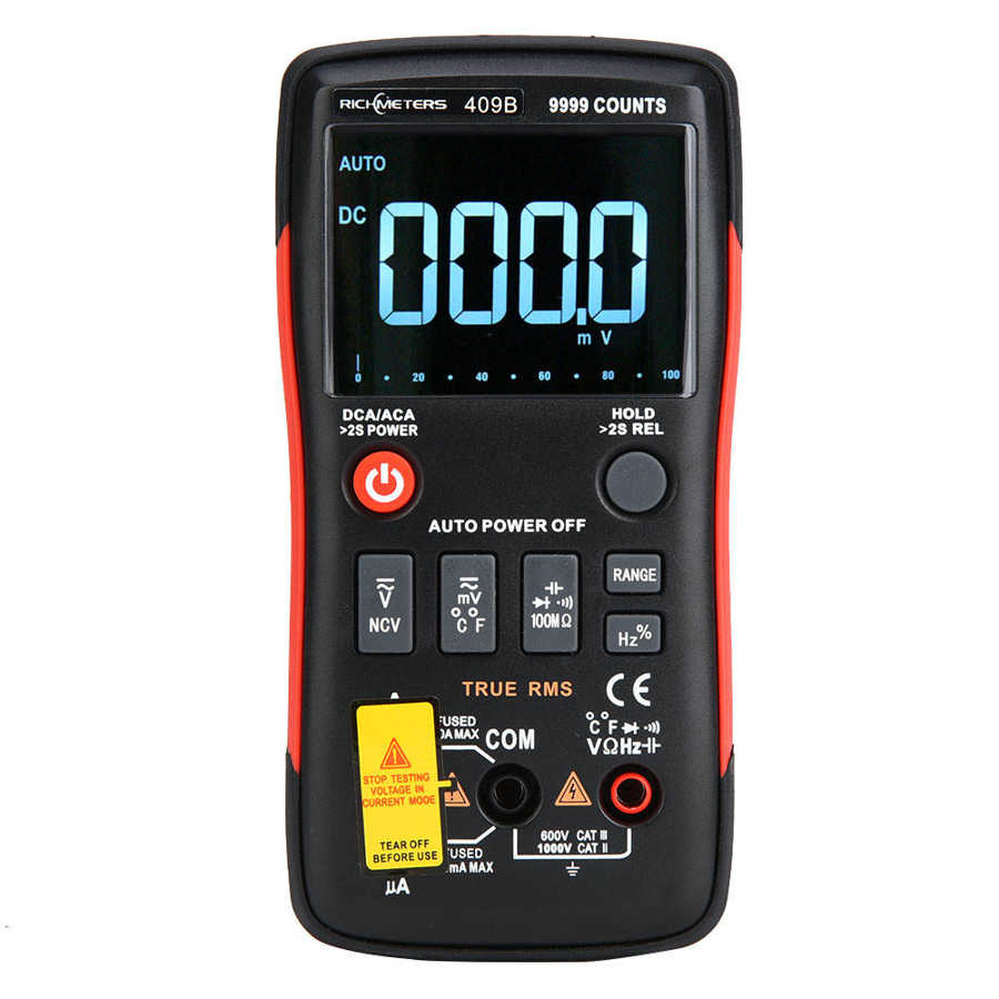 Rijkmeters  rm409b echte rms 9999 tellingen digitale multimeter testinstrument