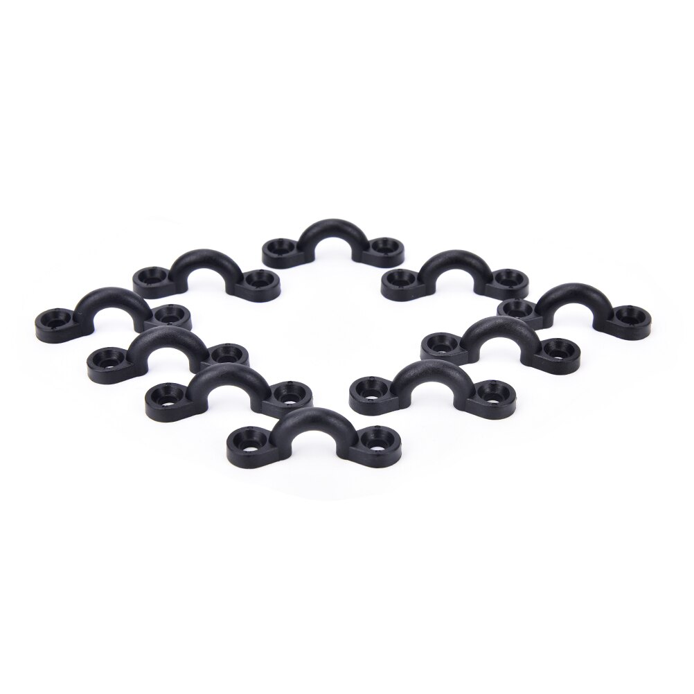 10pcs Nylon Bungee Deck Loops Tie Down Pad Eye for Boat Kayak Deck Rigging Kit replacement accessories run shock cord