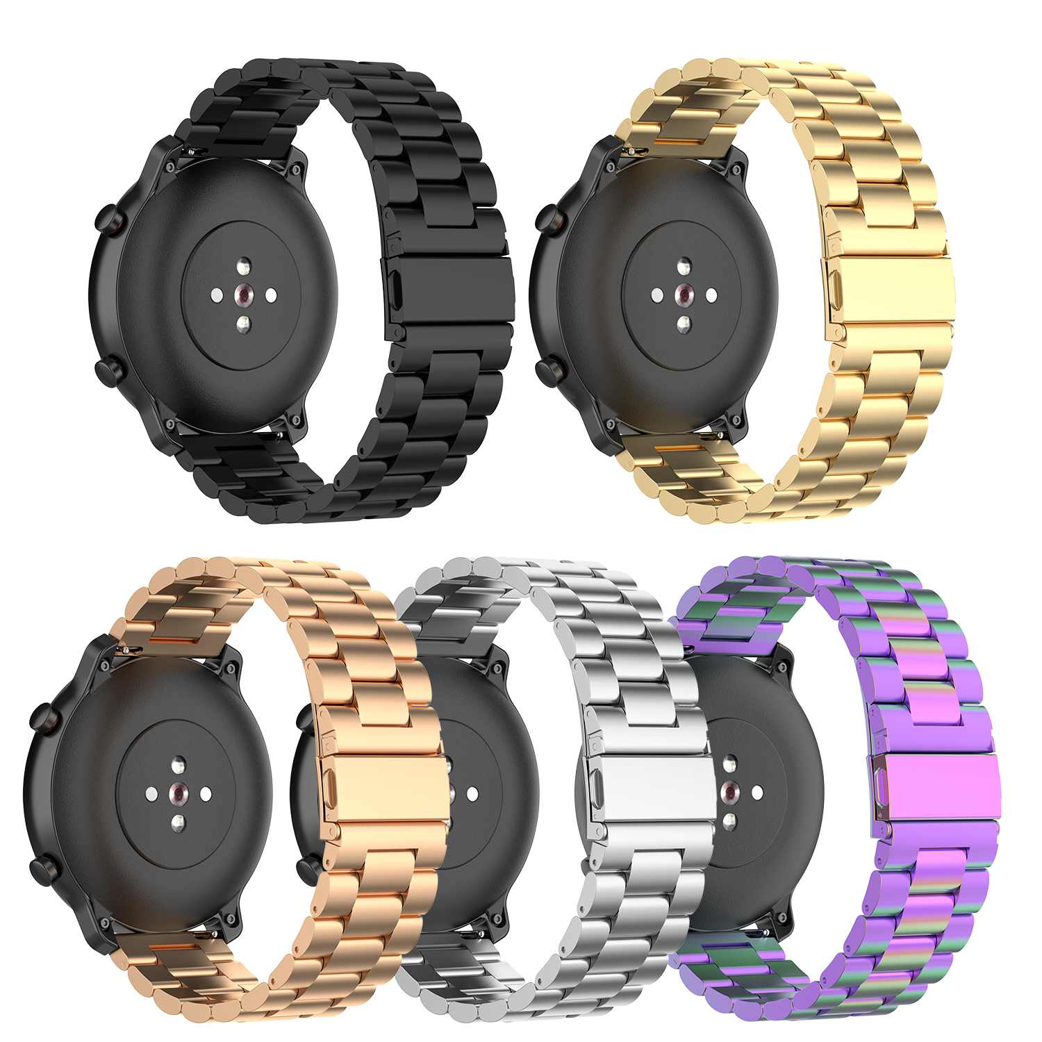 22mm remplacement bracelet de montre intelligente pour Huawei montre GT pour Haylou solaire pour Amazfit GTR 47MM pour xiaomi montre couleur BW-HL3 BW-AT1