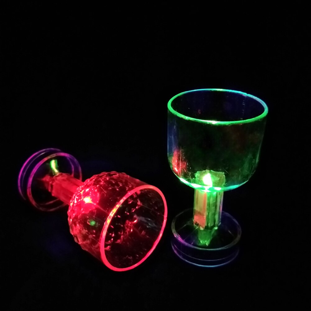 LED Flashing Color Change Water Activated Light up Beer Whisky 50ml Drink Cup Smooth drink glass cocktail party novelty