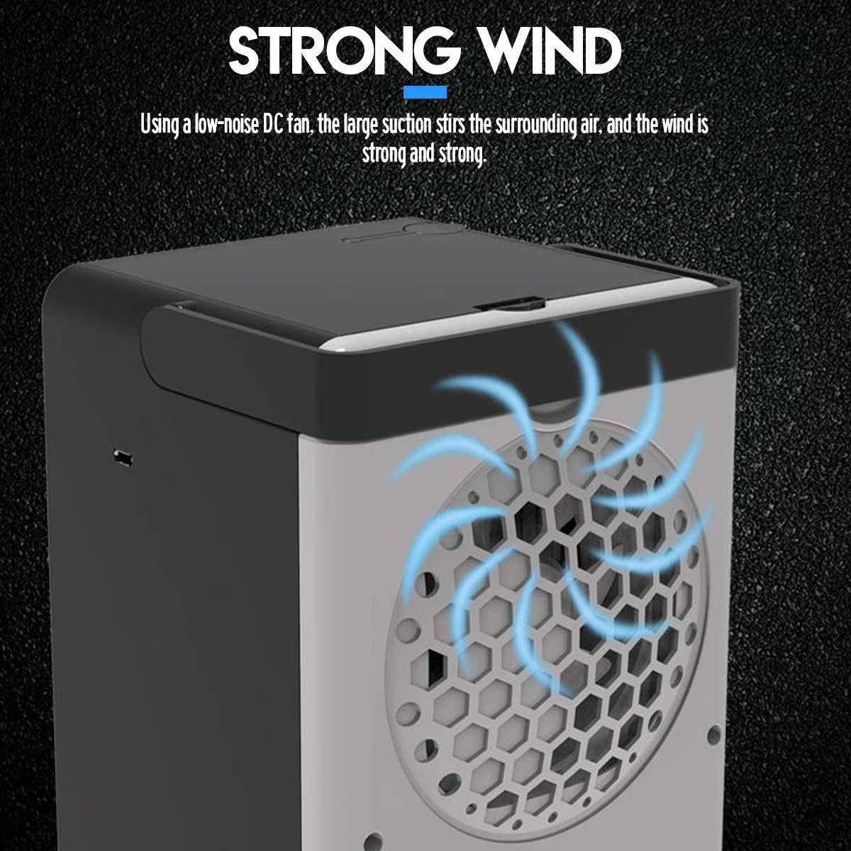 Draagbare Airconditioner Mini Usb Air Cooler Fan Cooling Luchtbevochtiger 3 Gear Thuis Kamer Airconditioning Quick & Easy Manier te Cool