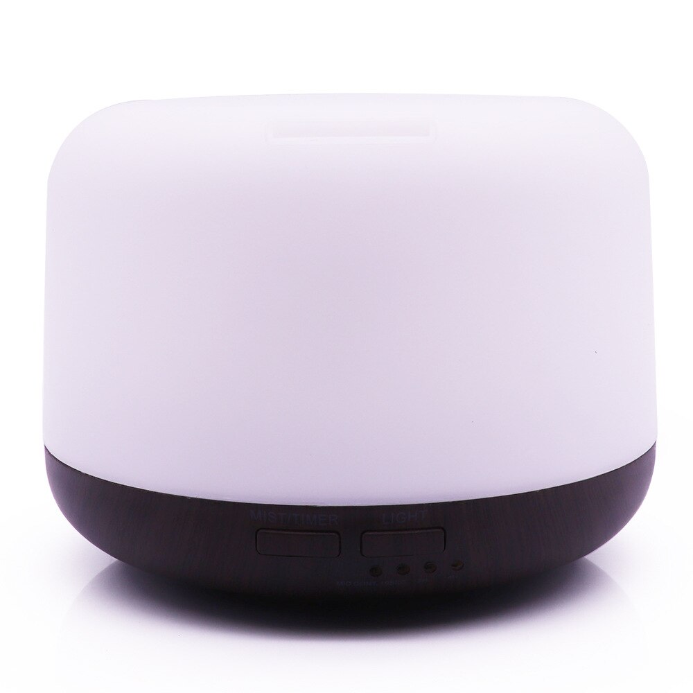 500ml Aroma Essential Oil Diffuser Timing Ultrasonic Air Humidifier 7 Color LED Lights Air Diffuser Aromatherpy Mist Maker: Chocolate / EU