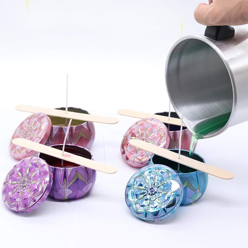 Pot verseur pour fabrication de bougies, Pot de fusion de cire, bec verseur sans gouttes et poignée résistante à la chaleur, Pot de fusion de cire, 1.2/3l