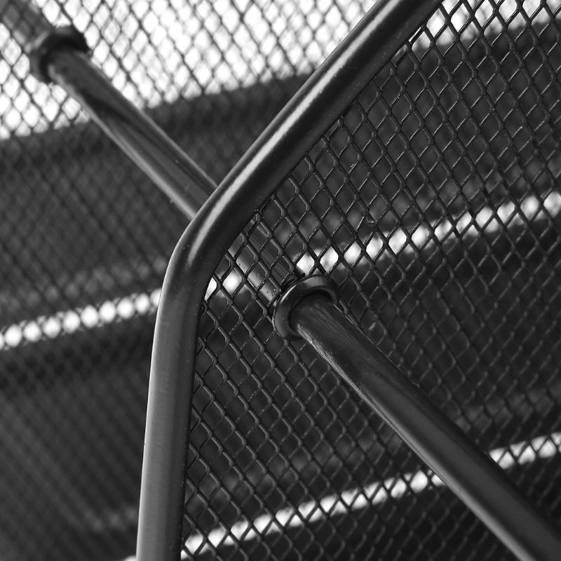 4 Column Metal Mesh File Holder Document Rack Letter Magazine Newspaper Tray for Desk Organizer Home Office Supplies 090F