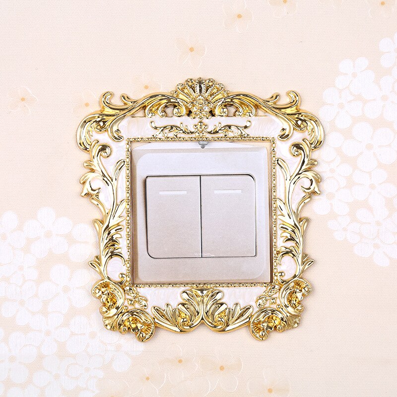 Pegatina de interruptor de hoja acrílica, accesorios de pegatina de pared, cubierta de decoración de enchufe para interruptor, sala de estar, Hotel, decoración de encendido y apagado: 2