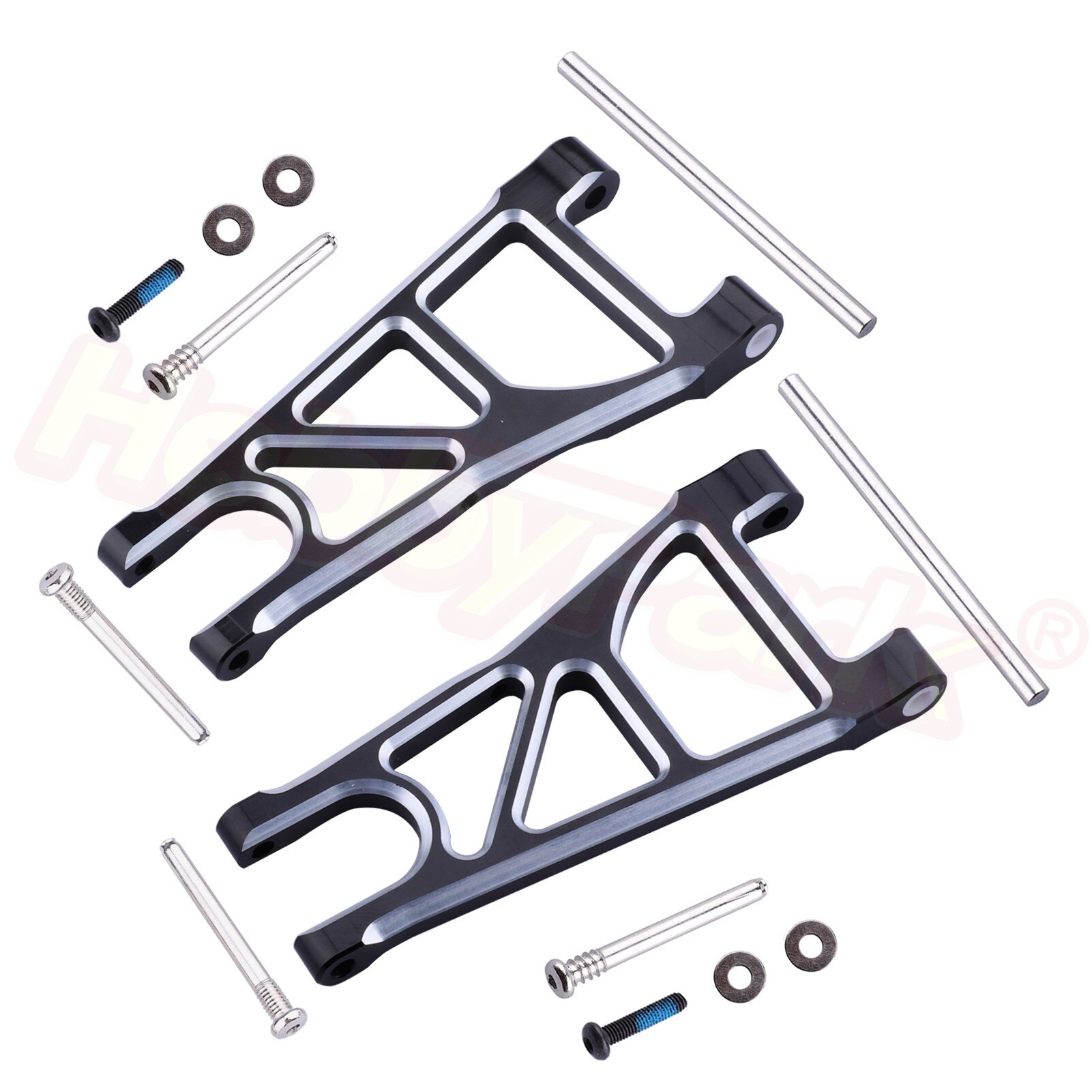 Hobbypark Aluminum Suspension Arms Set (Front &amp; Rear) for Arrma 1/10 Granite 4X4, Big Rock, Senton