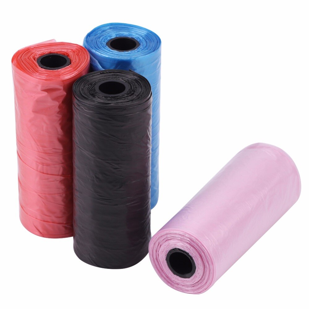 20 40 rollos/paquete 600 Uds. Bolsas de basura para Bolsa para popó de perros para gatos y mascotas, bolsa de recolección de residuos, suministros de limpieza para basura al aire libre