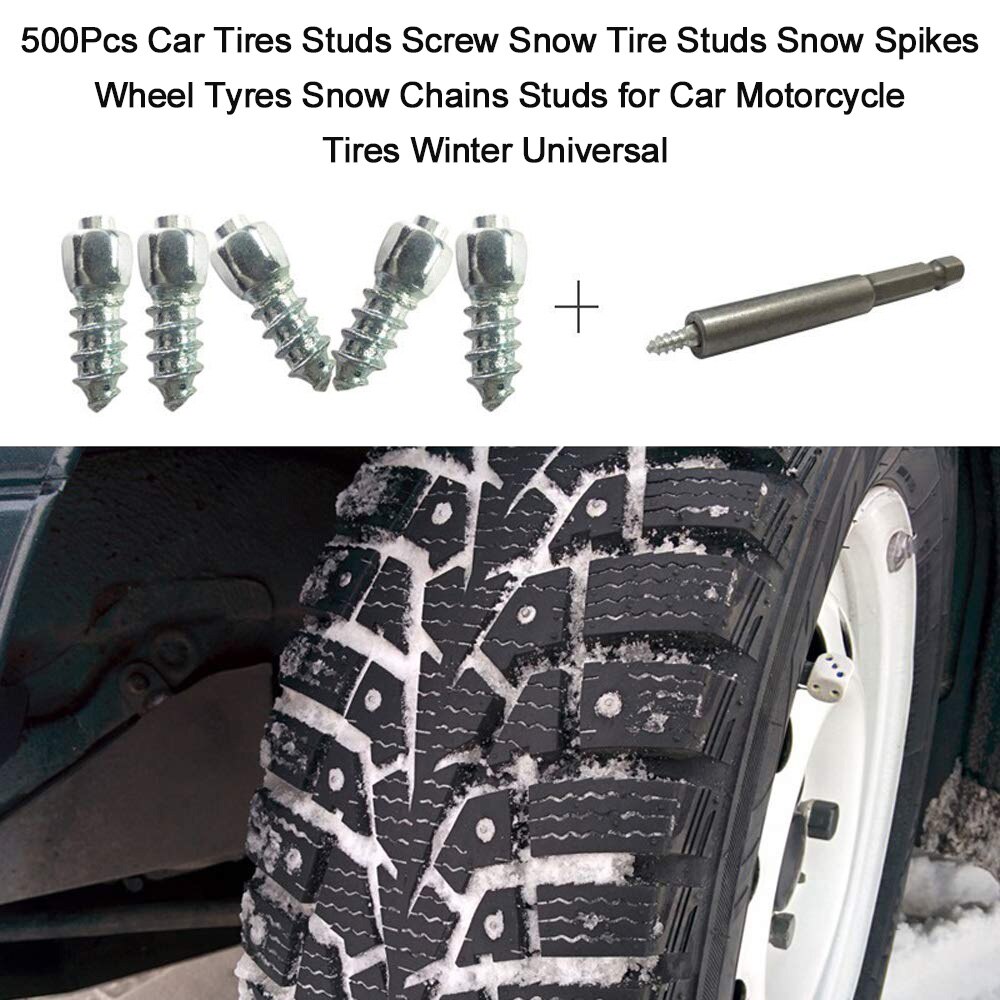 500 Uds neumáticos de coche tacos de tornillo tacos para neumáticos de invierno picos rueda neumáticos cadenas de nieve pernos para coches neumáticos de motocicleta invierno Universal