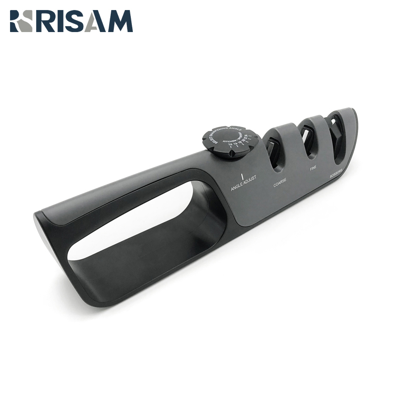 4 In 1 Knife Sharpener Multifunctional Cutter Wheel Grind Scissor Grindstone Sharpening Tools Grinding Machine: 3in1black