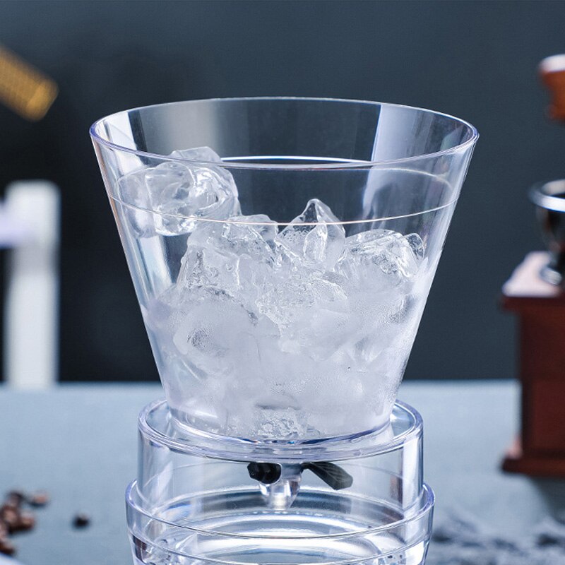 Jään tippuminen kahvinkeitin barista lasi aromikeitin kahvinkeitin suuri suodatin kuppi kylmää hautua kahvinkeitin vesi teetä mokkapannu 500ml