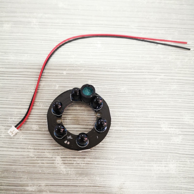 DC12V 940 nm 6pcs black LED Invisible 940nm Night Vision DC12V IR Infrared LED Board no Light IR Illuminator CCTV Accessories