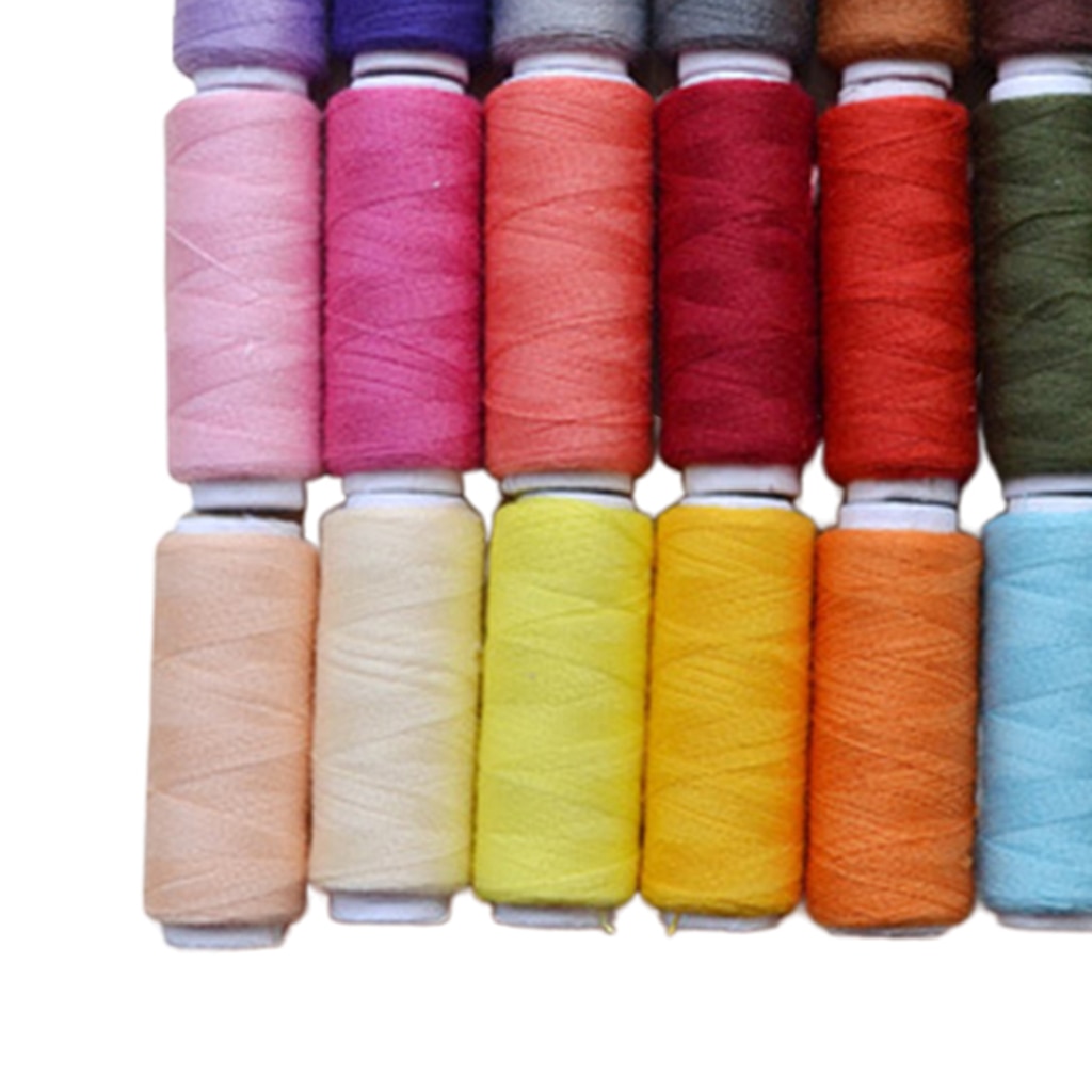 Overlocker Thread (24 Pcs) - 24 Colors Polyester Thread Set for Overlock, Embroidery, Quilting, Sewing