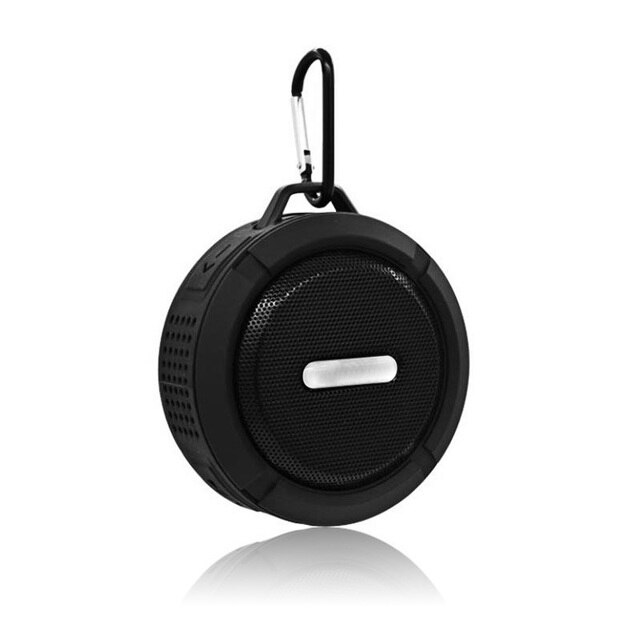 Draagbare Draadloze Bluetooth Speaker Waterdichte Outdoor Douche Badkamer Klankkast Handsfree Luidspreker Soundbar Voor Telefoon Pc: Black