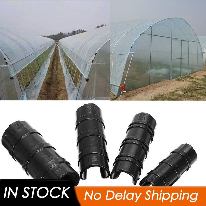 10pcs/lot Shade Sails Clamp Greenhouse Frame PipeTube Film Clip Clamp Connector Kit Garden Shade Accessories Connector