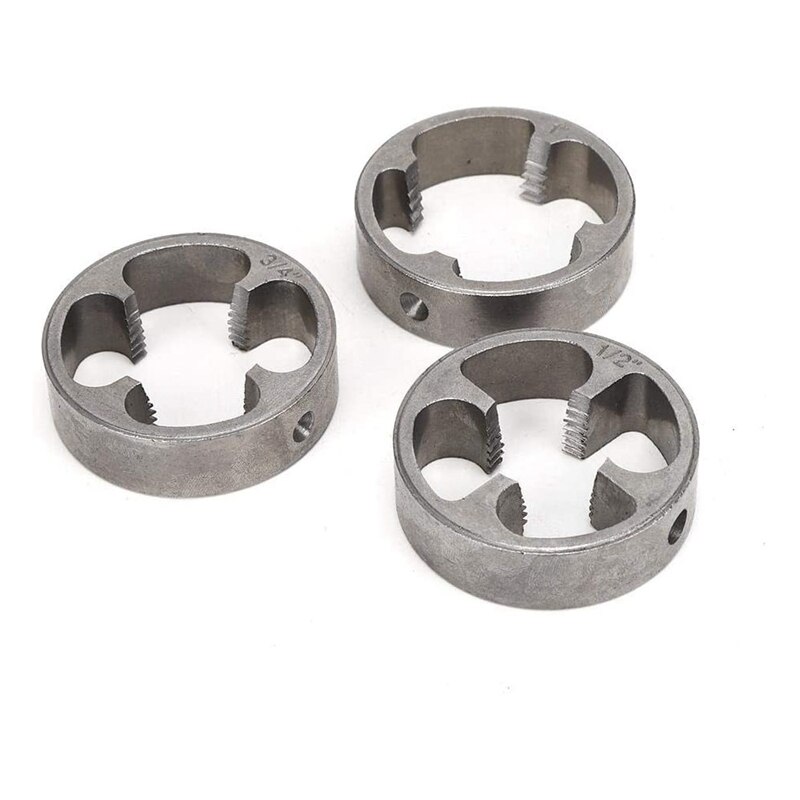 Pipe Thread Cutting Tool PVC Thread Maker NPT Round Tool Set Pipe Threader Plumbing Tool, PVC Thread Tool