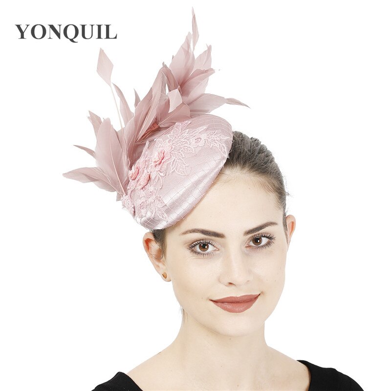 Mooie Mode Vrouwen Bruiloft Hoed Bridal Dames Bruiloft Fascinators Hoofdband Met Fancy Feather Party Gelegenheid Haar Accessoires