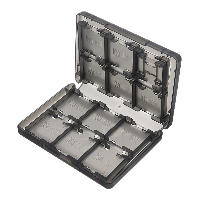 1pc 28 in 1 Game Card Case Zwart Cartridge Opbergdoos Voor DS 3DS Mayitr