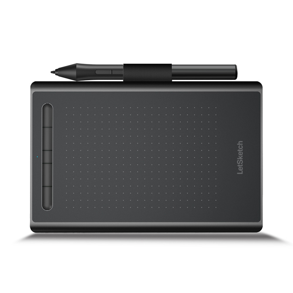 WP9622NB Graphics Tablet Drawing Tablet 8192 Levels Pressure Sensitivity 5080LPI Resolution 230PPS Read Speed 2.4G/BT Connection: USB Connection