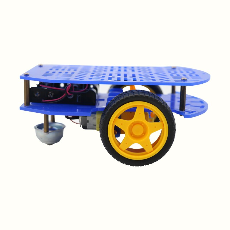 Akryl 2wd platform robot chassis arduino uddannelse smart bil diy robot bil med hastighedskode